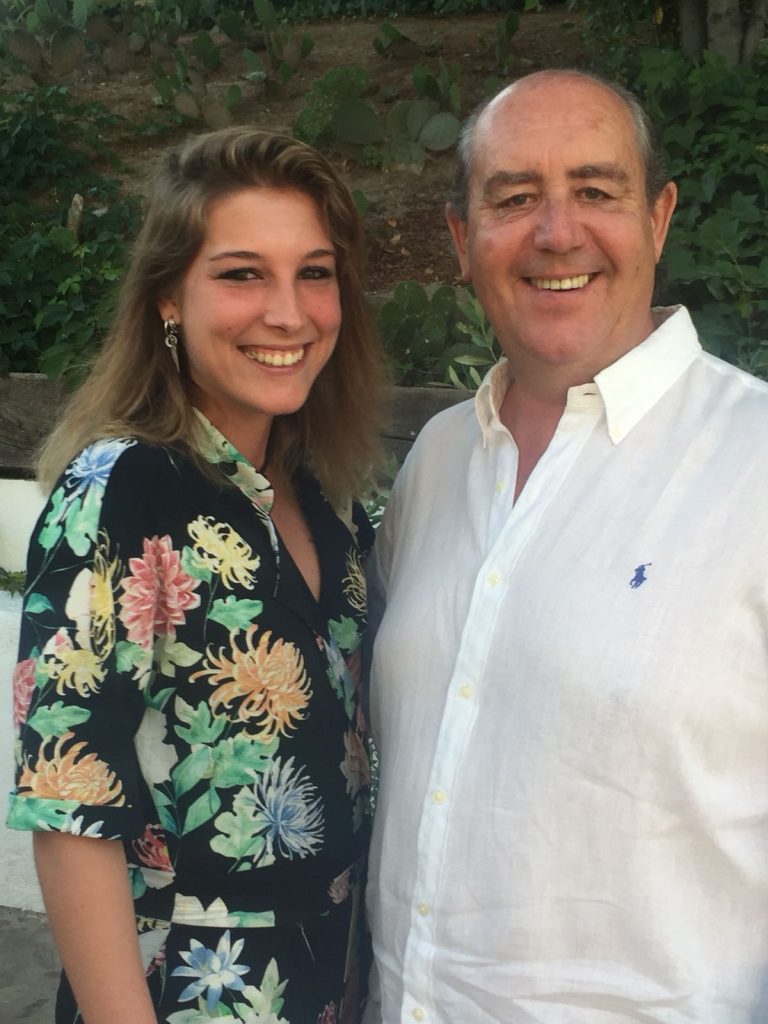 Ramón Lago y su hija