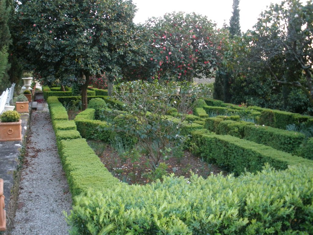 ‘jardín francés’ en un pazo
